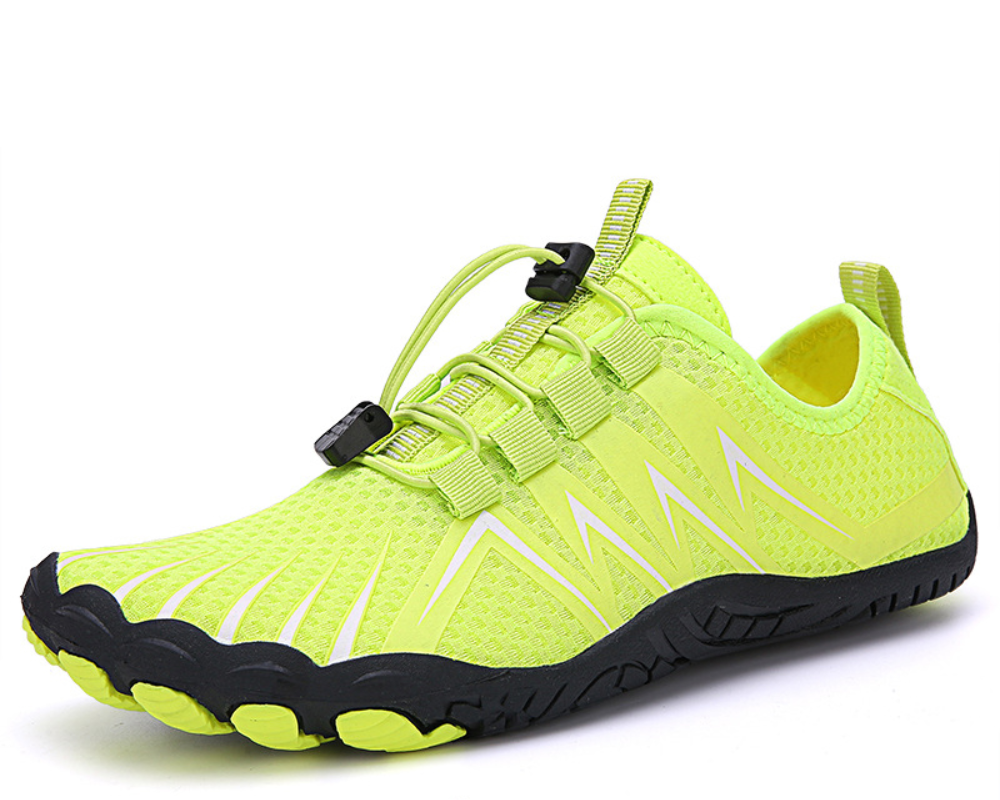 Orthopädisch Schwarzer Kontrast Trail Sneakers EB