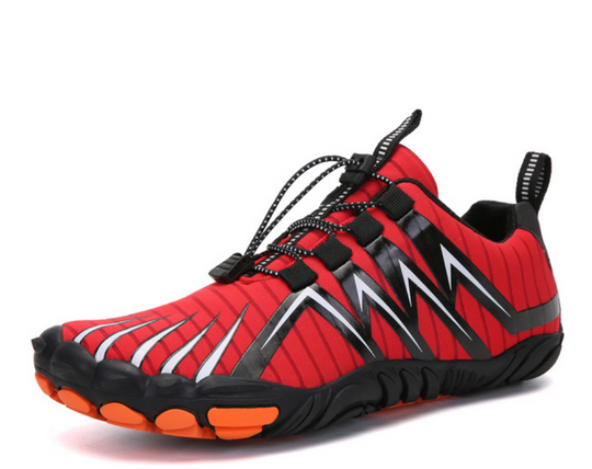Orthopädisch Schwarzer Kontrast Trail Sneakers EB