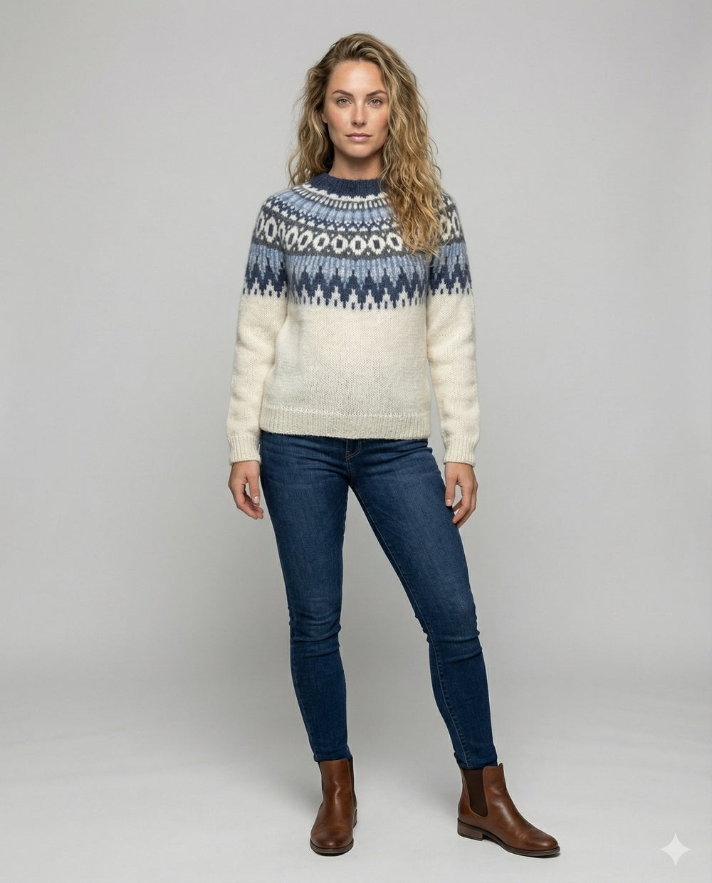 Nordischer Strickpullover Damen | EB