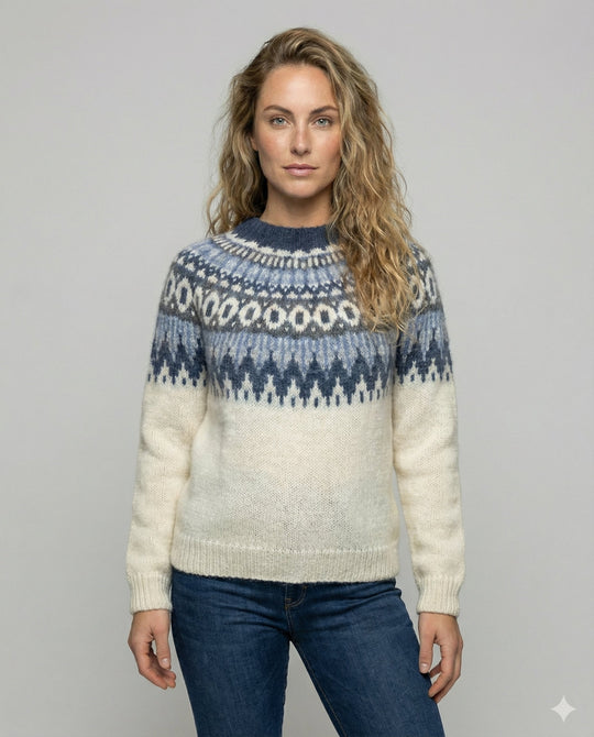 Nordischer Strickpullover Damen | EB