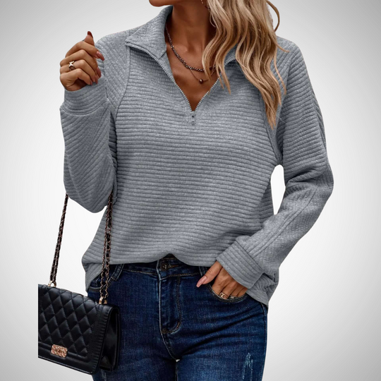 EB | Weicher V-Ausschnitt Strickpullover für Alltag und Büro