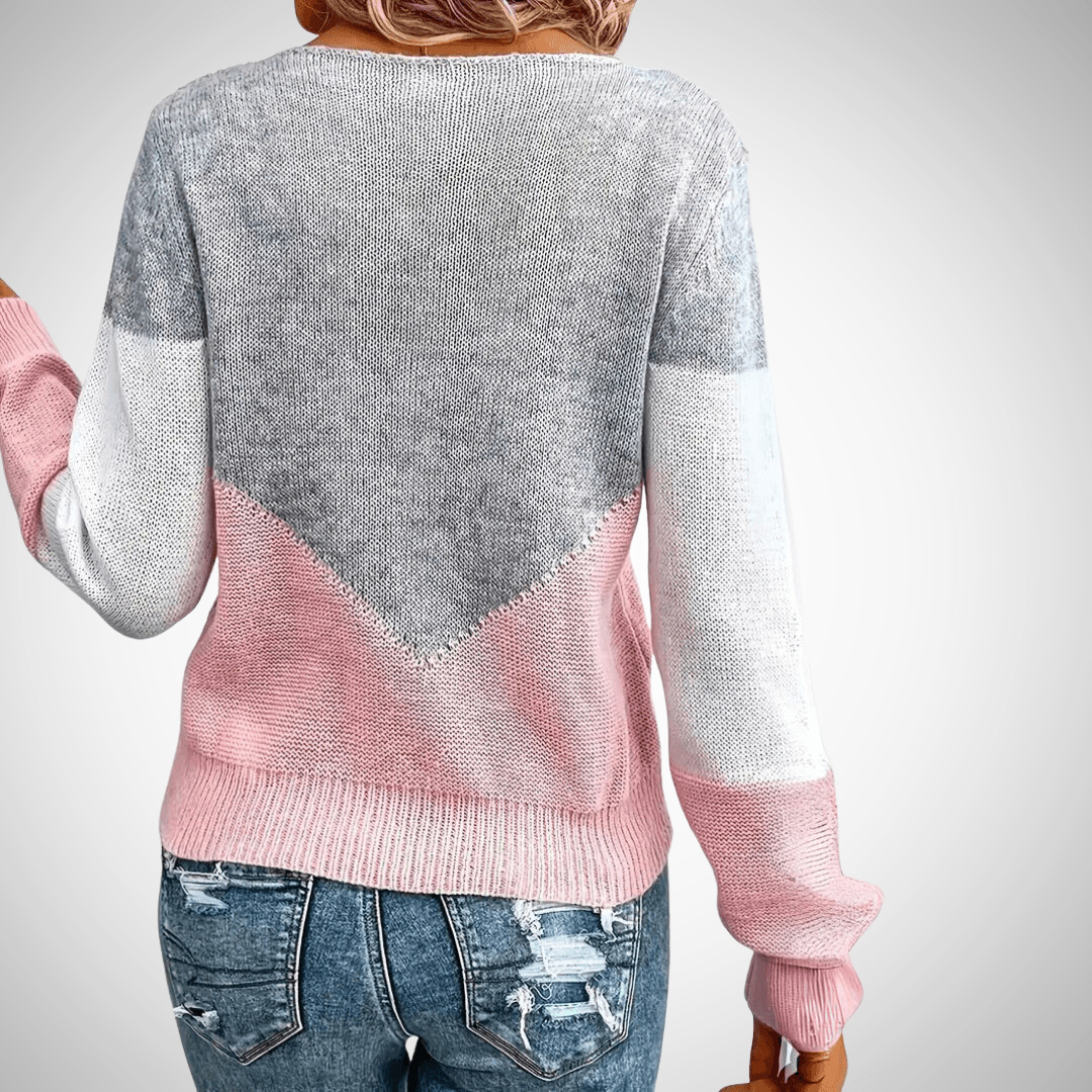 EB | Bequemer Strickpullover mit Langen Ärmeln