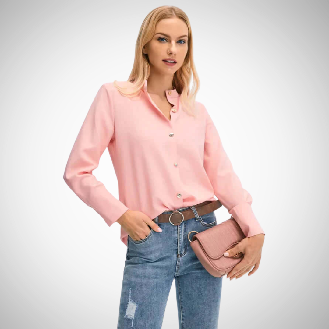 EB | Knopf Bluse mit Langen Ärmeln