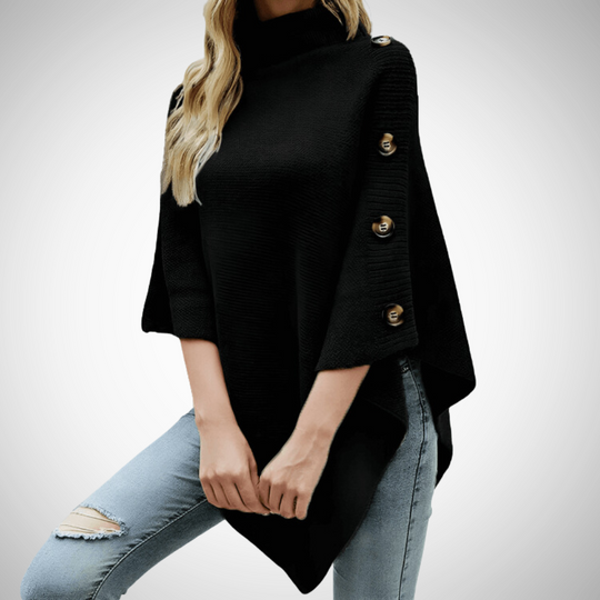 EB | Übergroß Knopf Poncho