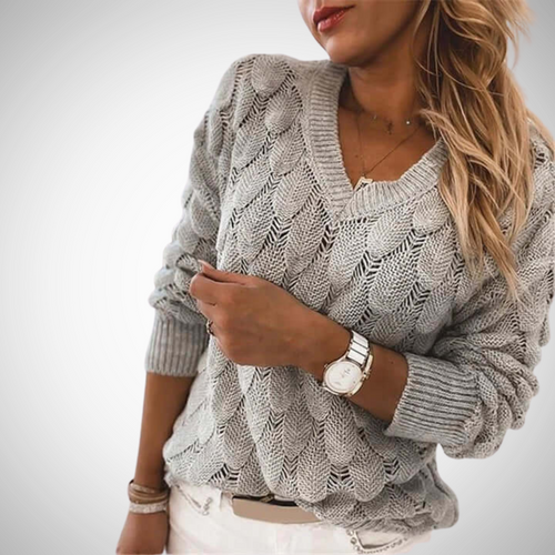 EB | V-Ausschnitt Strickpullover