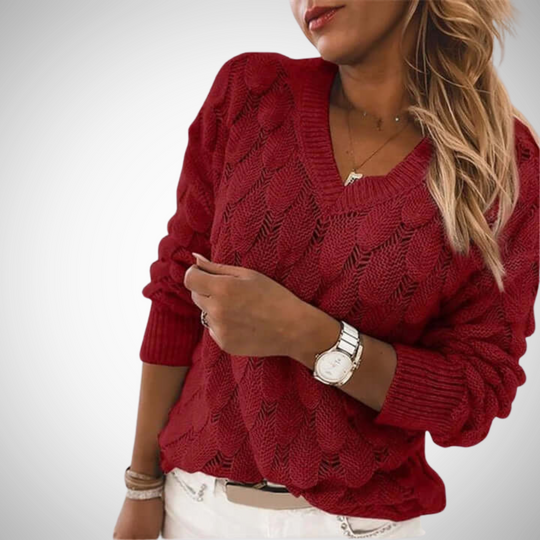 EB | V-Ausschnitt Strickpullover