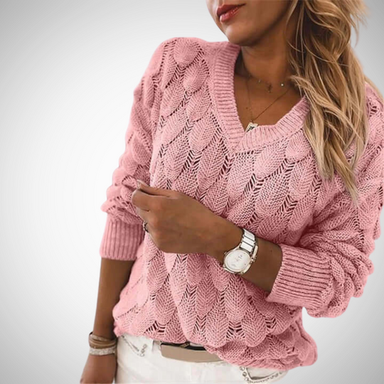EB | V-Ausschnitt Strickpullover