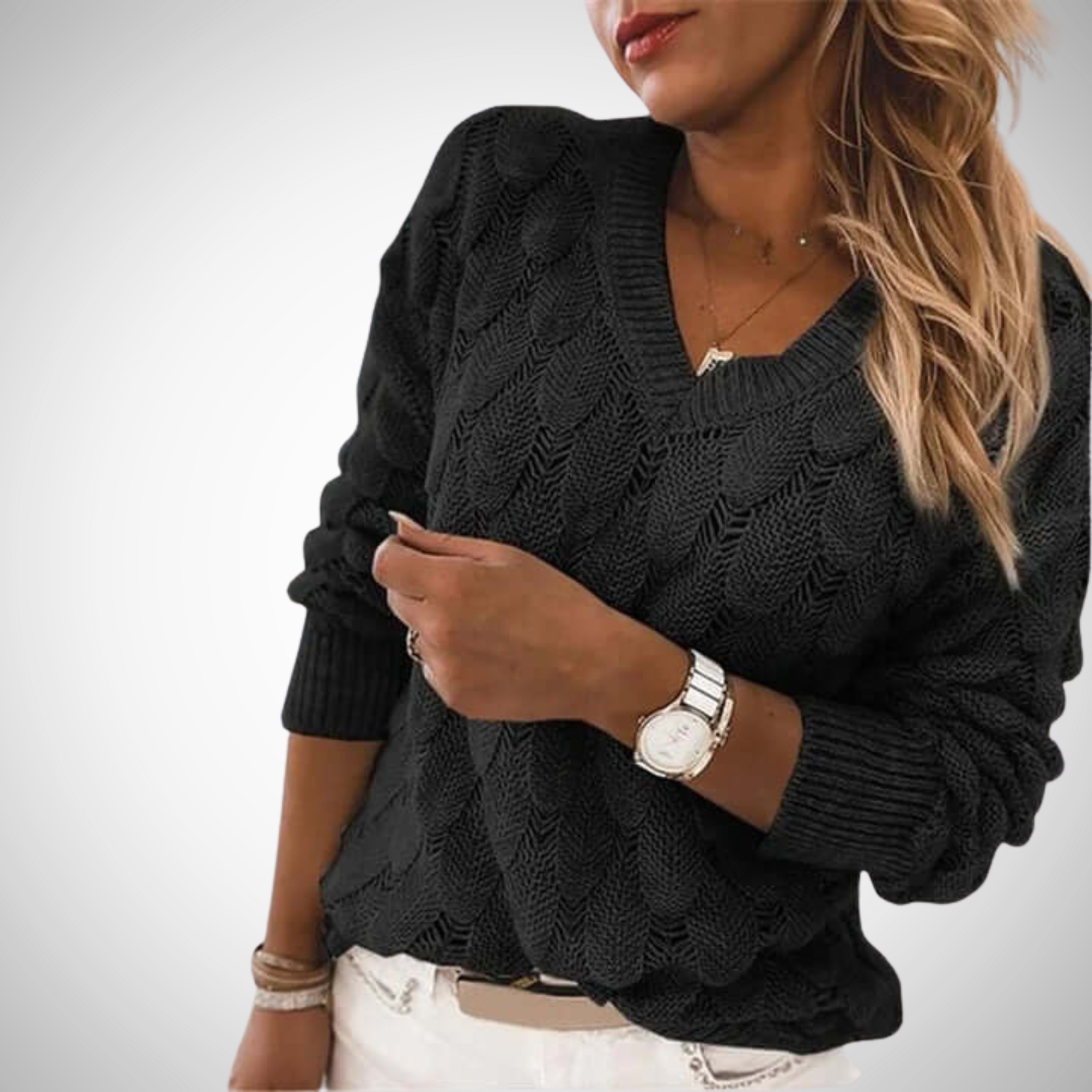 EB | V-Ausschnitt Strickpullover