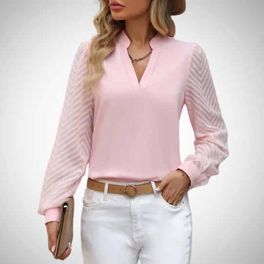 EB | V-Ausschnitt Chiffon Top