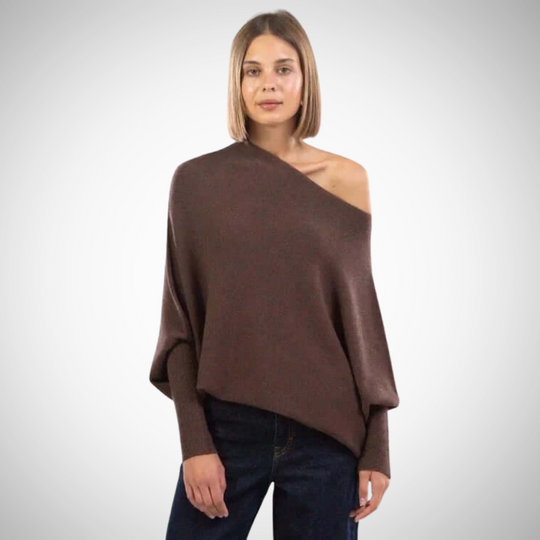 EB | Asymmetrischer Schulterpullover