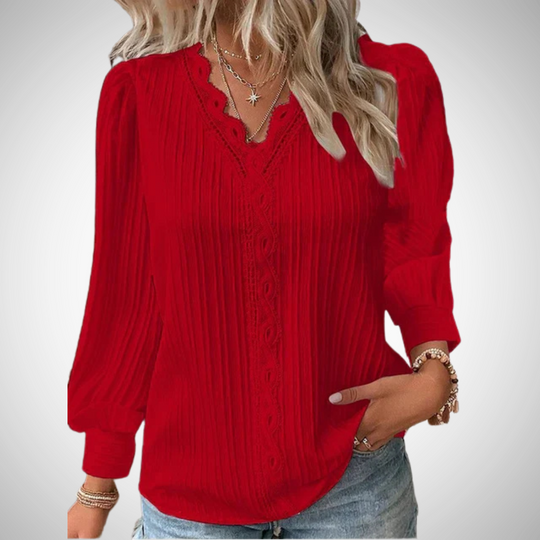 EB | Spitze Faltbluse