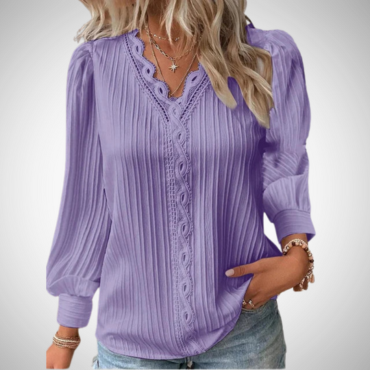 EB | Spitze Faltbluse