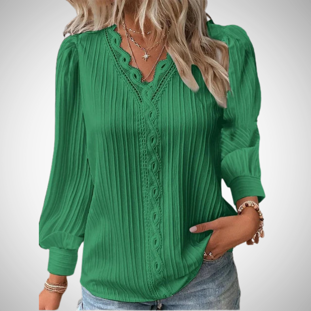 EB | Spitze Faltbluse