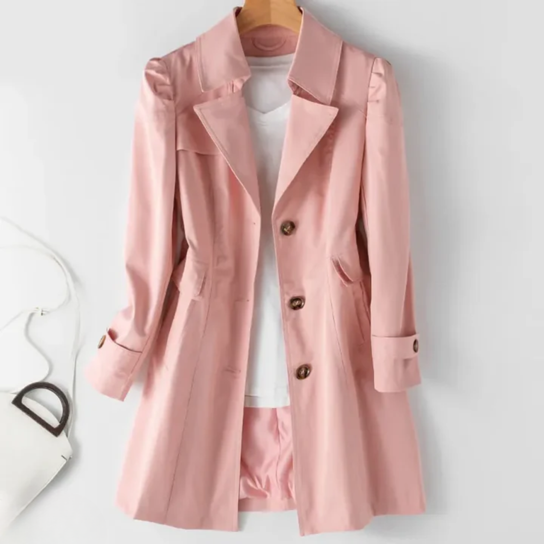 EB | Klassischer Trenchcoat Polyester Elegant, Zeitlos