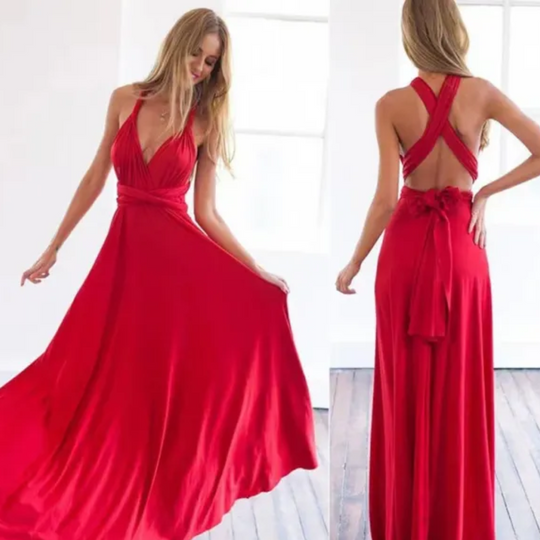 EB | Elegantes Baumwoll Wickelkleid