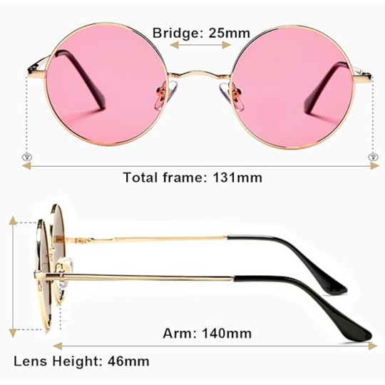 EB Runde Sonnenbrille Klassisches Design Leicht