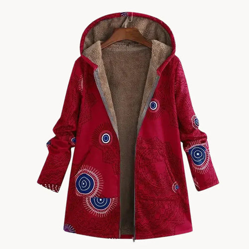 EB | Warmer Damenparka mit Stylischem Muster