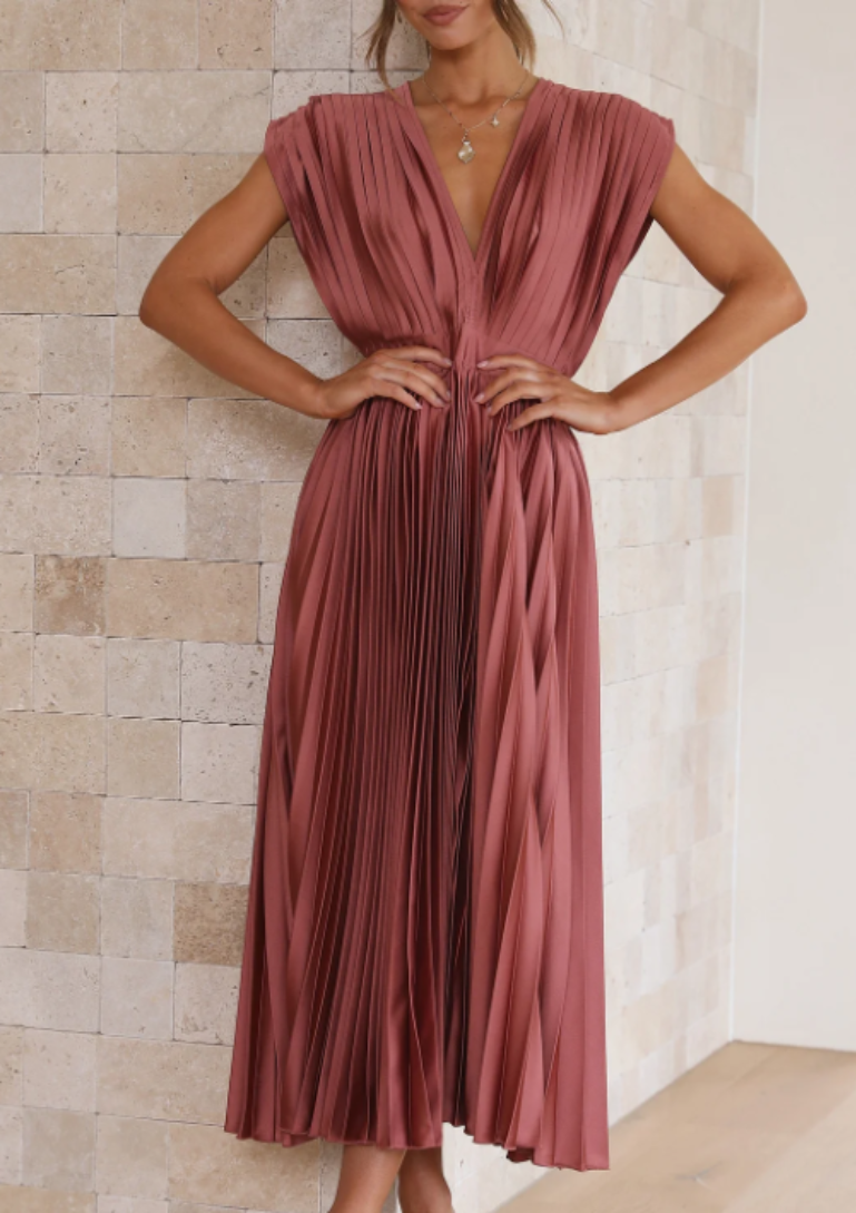 EB | Elegantes Maxikleid Aus Leichtem Stoff