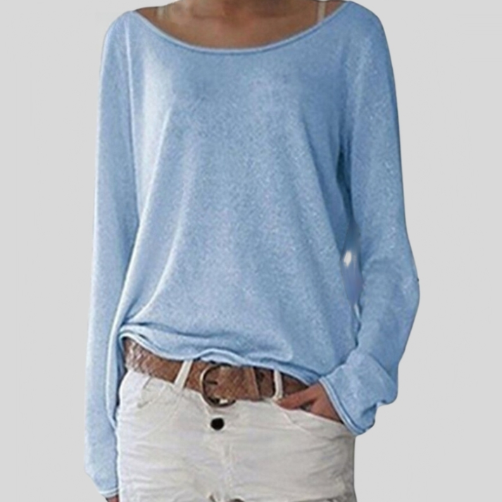 EB | Eleganter leichter Pullover mit Rundhalsausschnitt