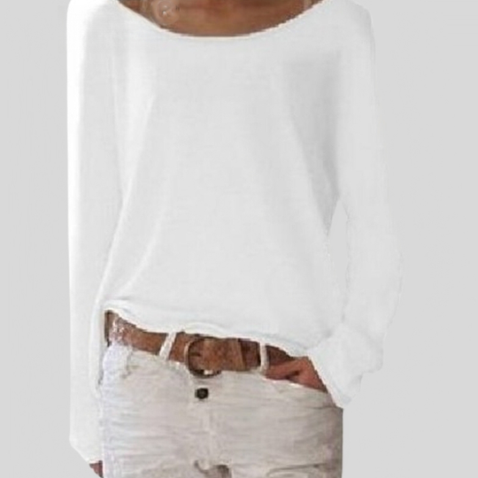 EB | Eleganter leichter Pullover mit Rundhalsausschnitt