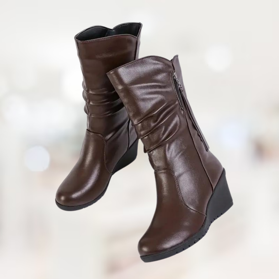 EB – Halbhohe Winter-Keilstiefel für Damen