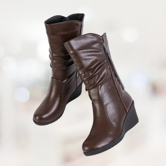 EB – Halbhohe Winter-Keilstiefel für Damen