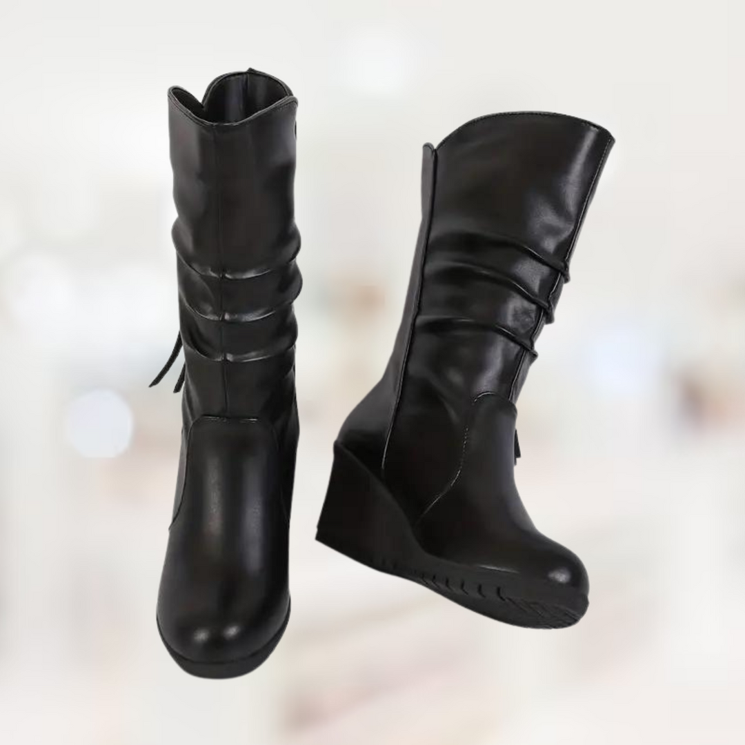 EB – Halbhohe Winter-Keilstiefel für Damen