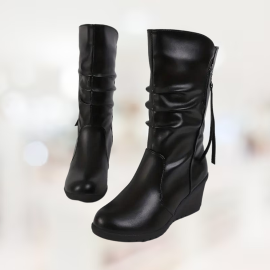 EB – Halbhohe Winter-Keilstiefel für Damen