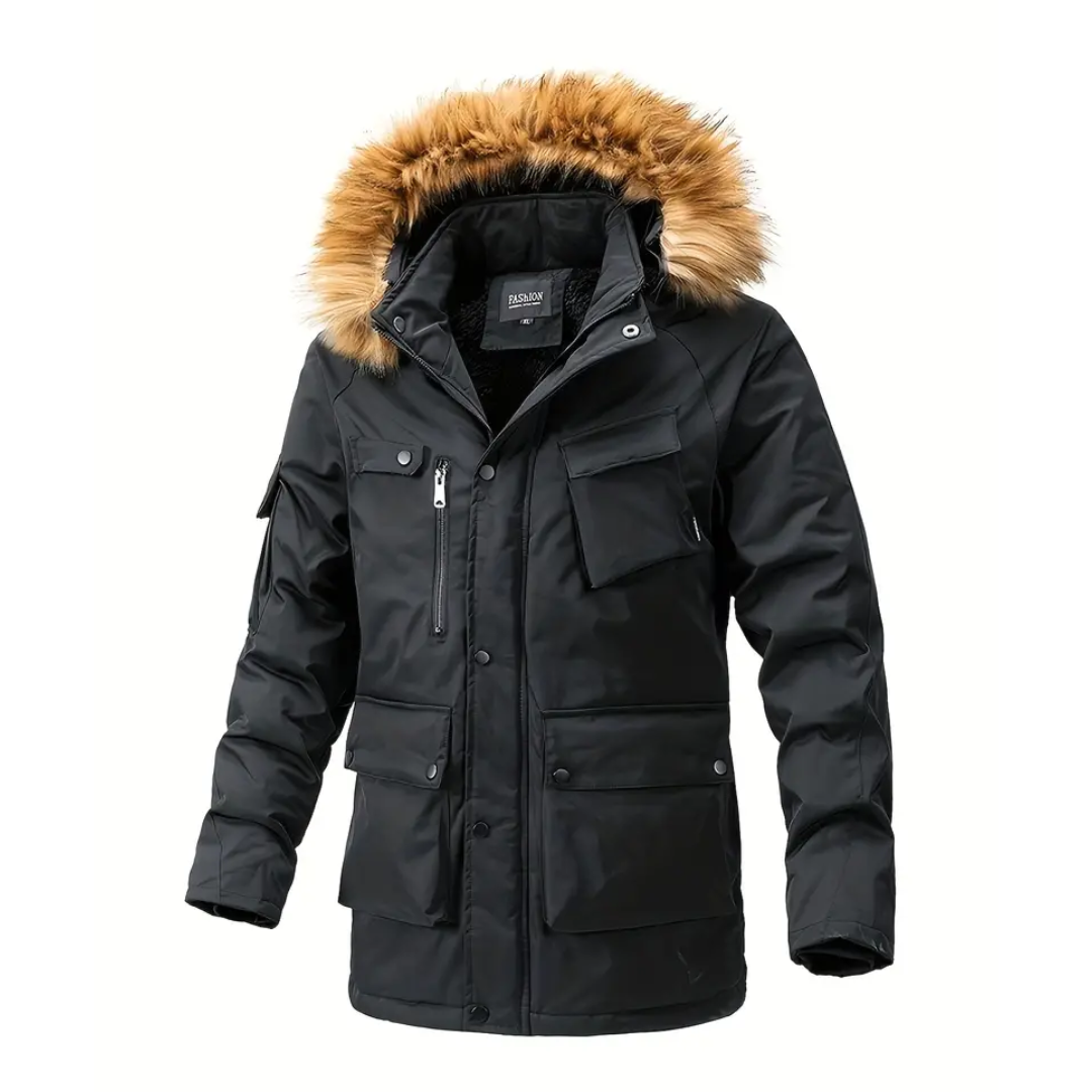 EB | Wintermantel Herren Schwarz