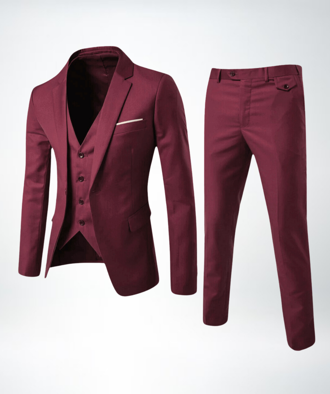 EB Herren Slim Fit Business Anzug 2-teilig – Sakko & Hose