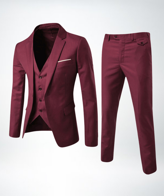 EB Herren Slim Fit Business Anzug 2-teilig – Sakko & Hose