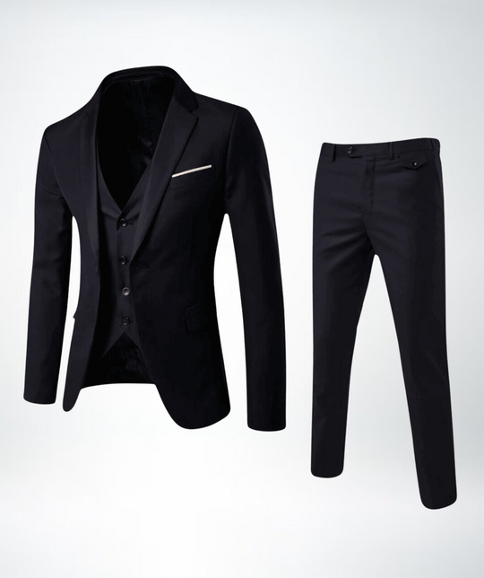 EB Herren Slim Fit Business Anzug 2-teilig – Sakko & Hose
