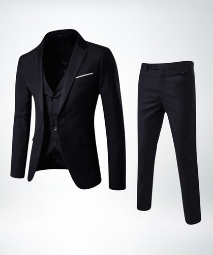 EB Herren Slim Fit Business Anzug 2-teilig – Sakko & Hose