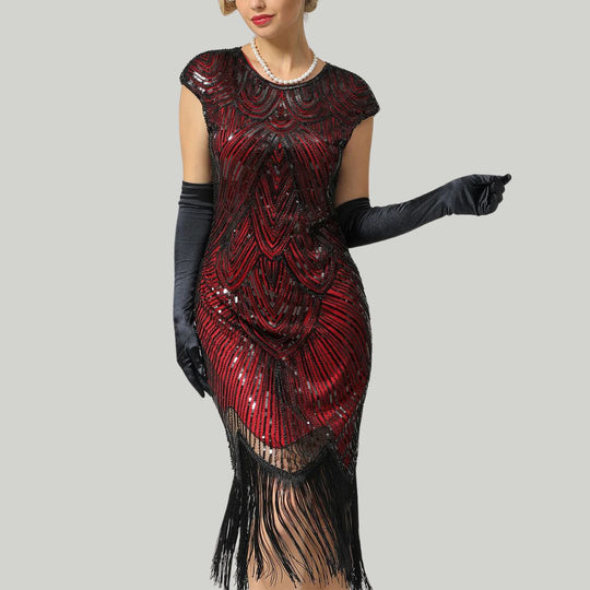 EB | 1920Er Gatsby-Stil Glitzerndes Kleid