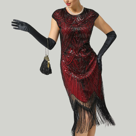 EB | 1920Er Gatsby-Stil Glitzerndes Kleid