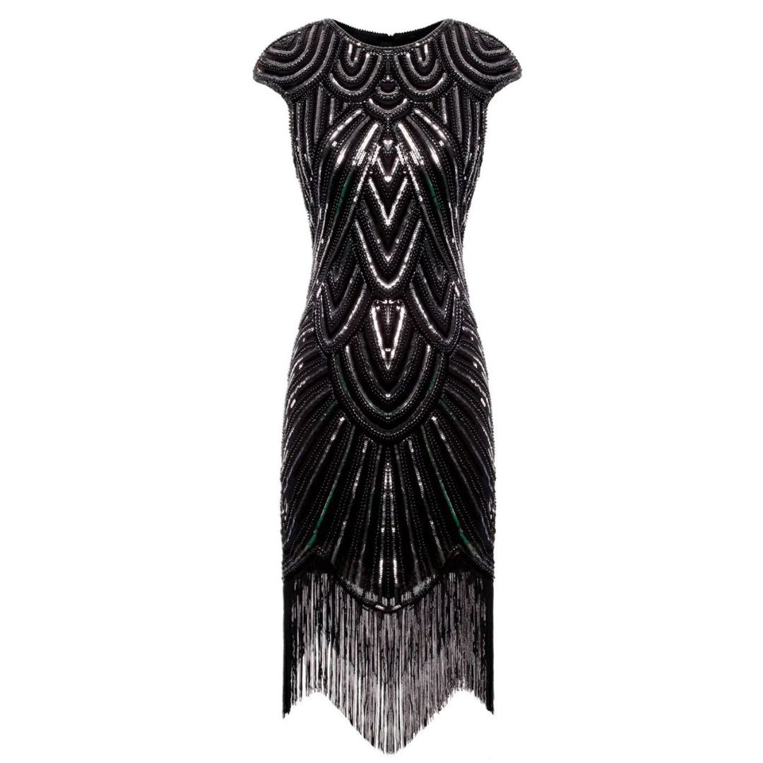 EB | 1920Er Gatsby-Stil Glitzerndes Kleid