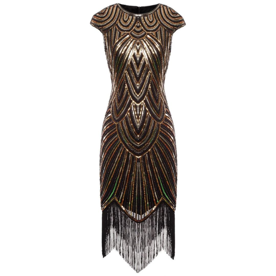 EB | 1920Er Gatsby-Stil Glitzerndes Kleid
