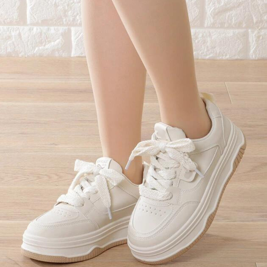 Weiße chunky Sneakers für Frauen EB