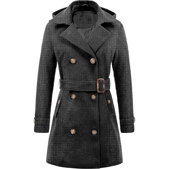 EB | Gesteppter Winter-Trenchcoat mit Kapuze