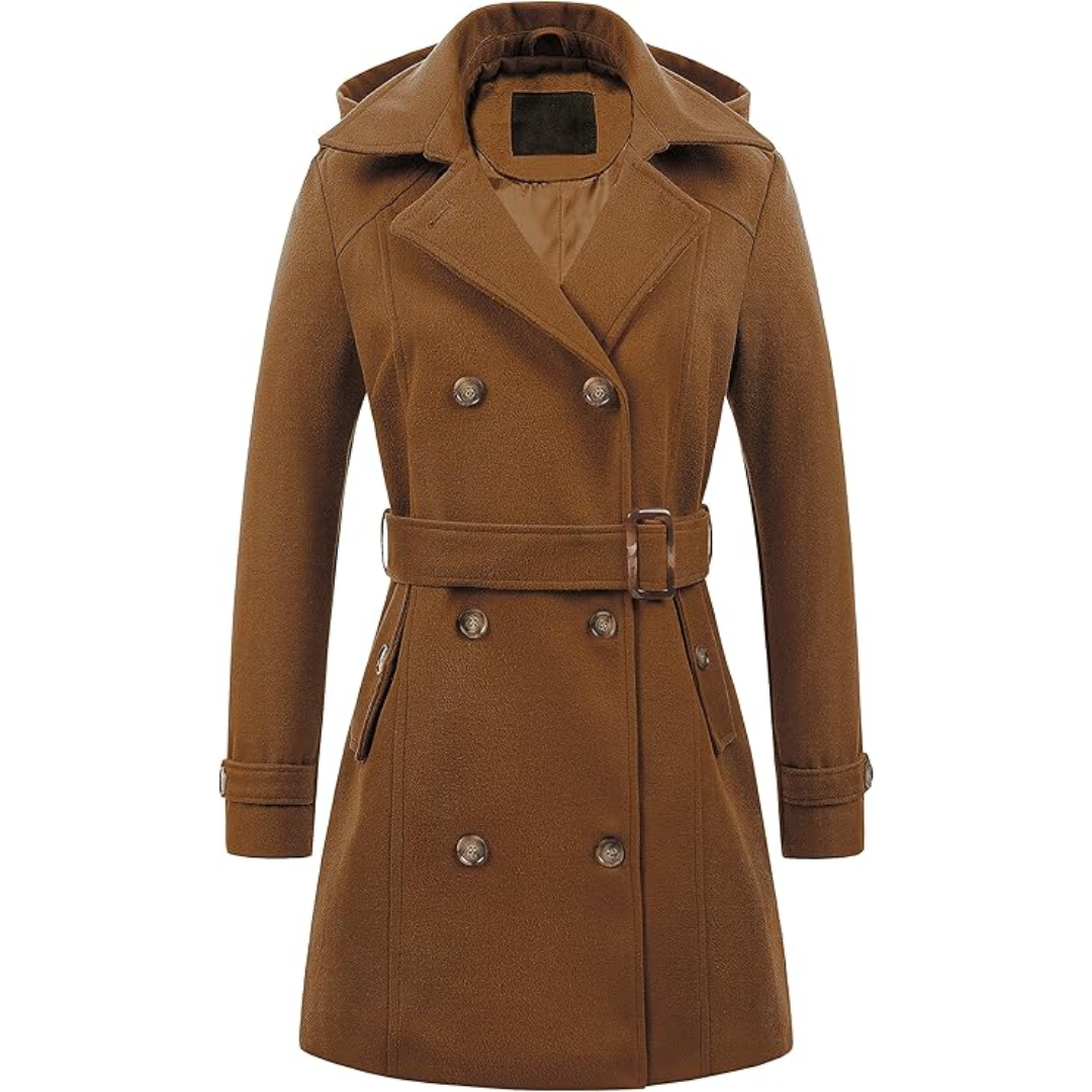 EB | Gesteppter Winter-Trenchcoat mit Kapuze