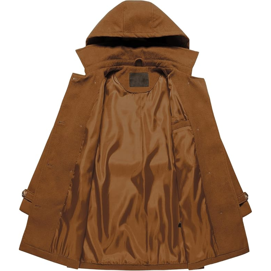 EB | Gesteppter Winter-Trenchcoat mit Kapuze