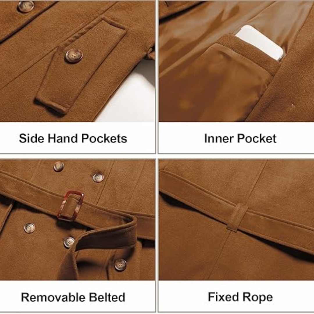 EB | Gesteppter Winter-Trenchcoat mit Kapuze