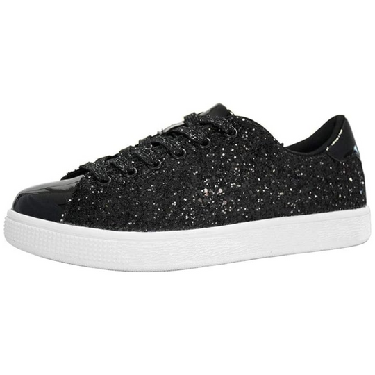 Funkelnde Schnür-Fashion-Damen-Sneaker - Xenia EB
