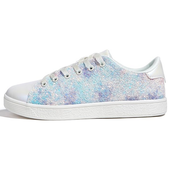 Funkelnde Schnür-Fashion-Damen-Sneaker - Xenia EB