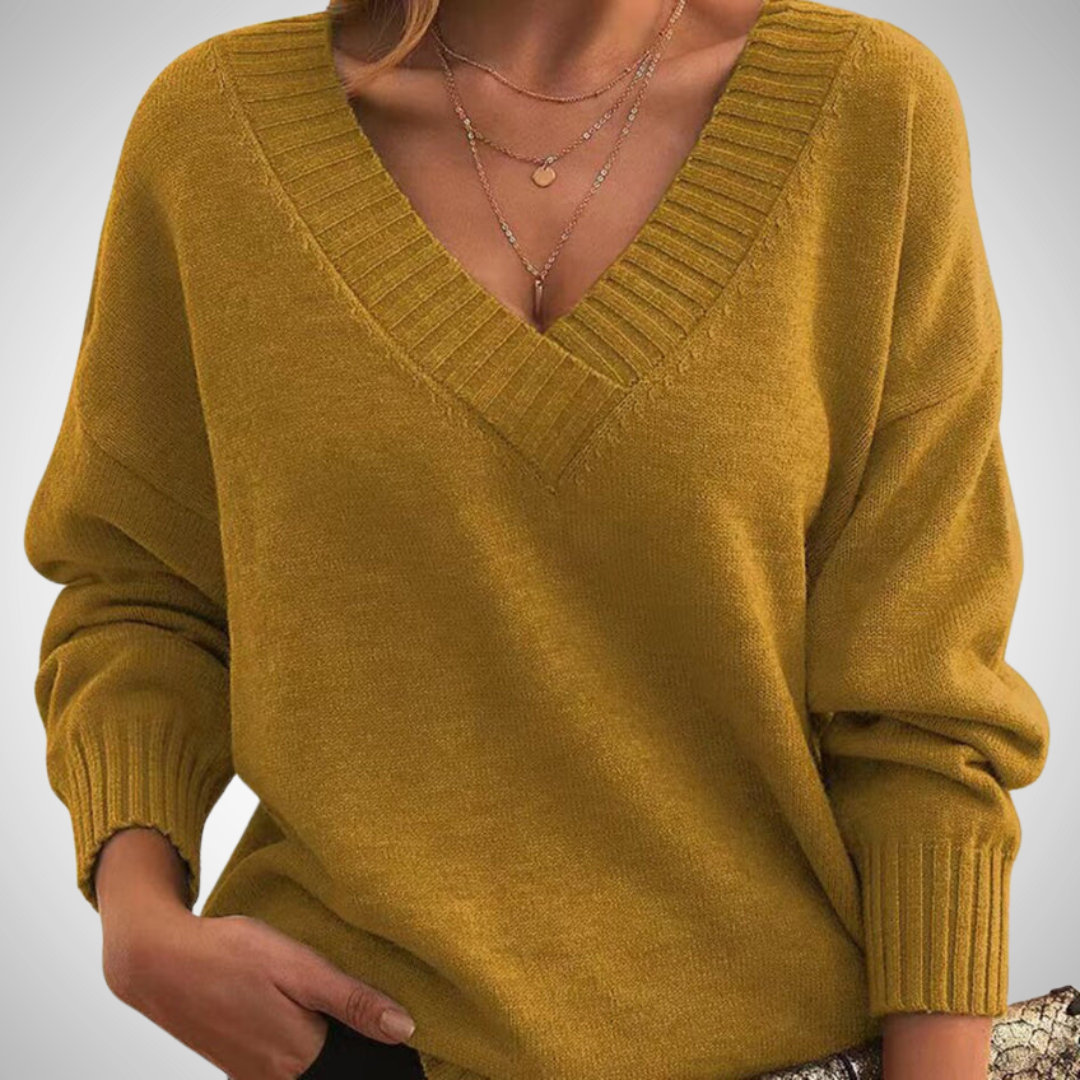 EB | Relaxed V-Ausschnitt Pullover