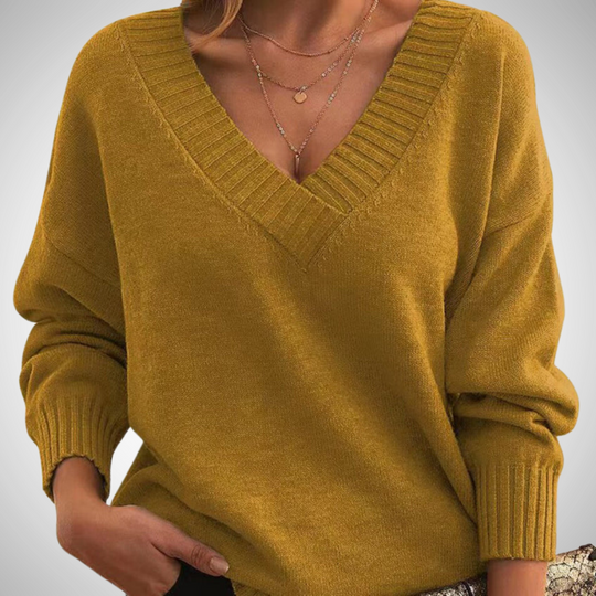 EB | Relaxed V-Ausschnitt Pullover