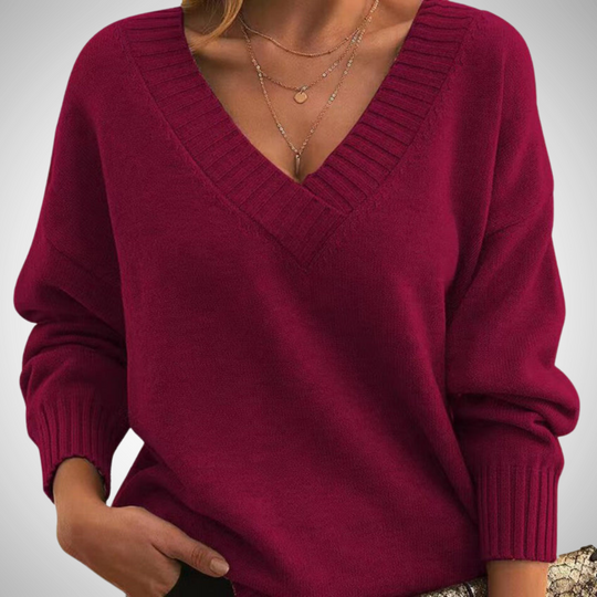 EB | Relaxed V-Ausschnitt Pullover