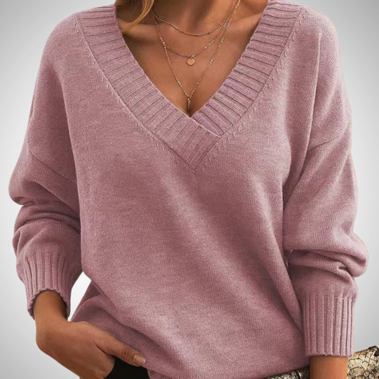 EB | Relaxed V-Ausschnitt Pullover