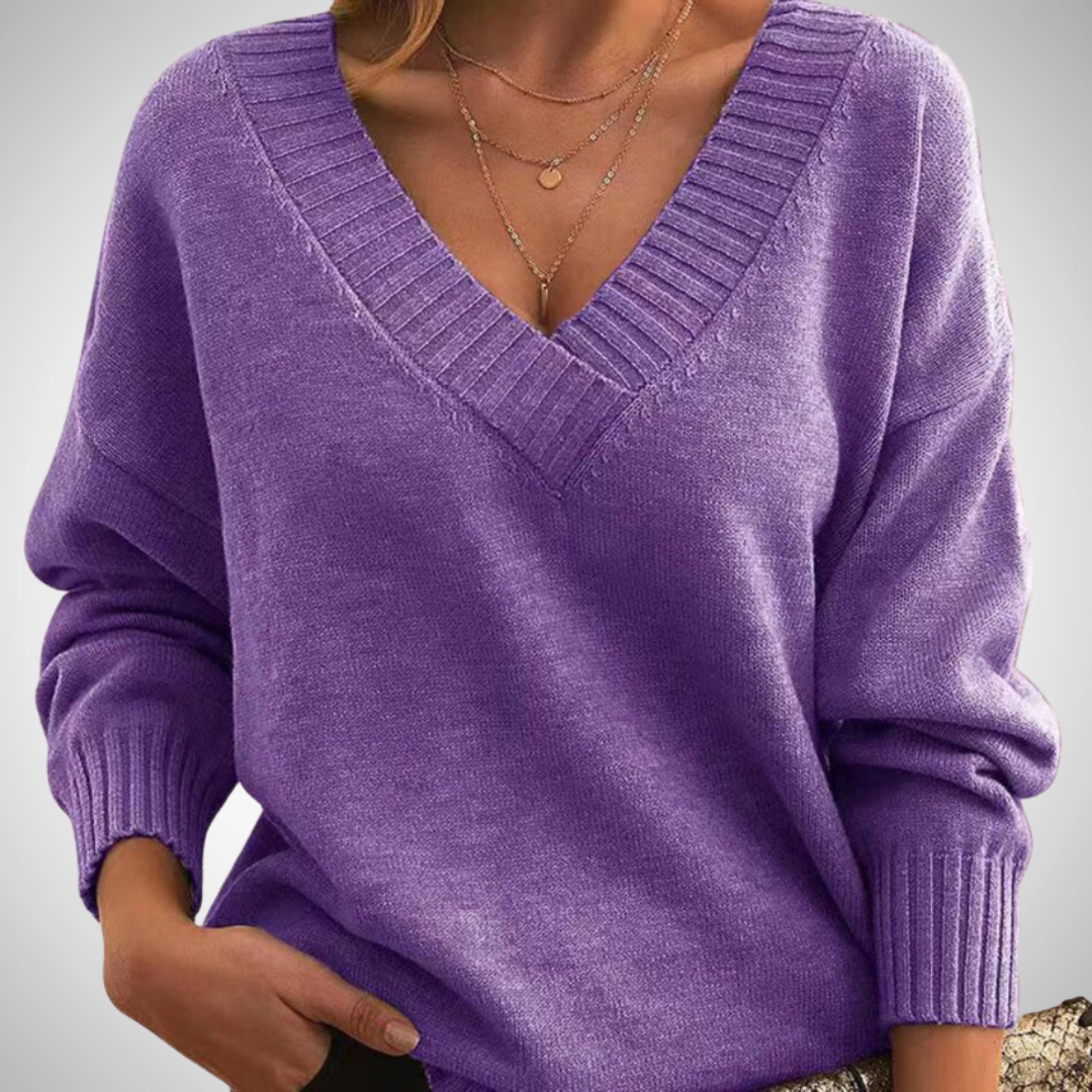 EB | Relaxed V-Ausschnitt Pullover