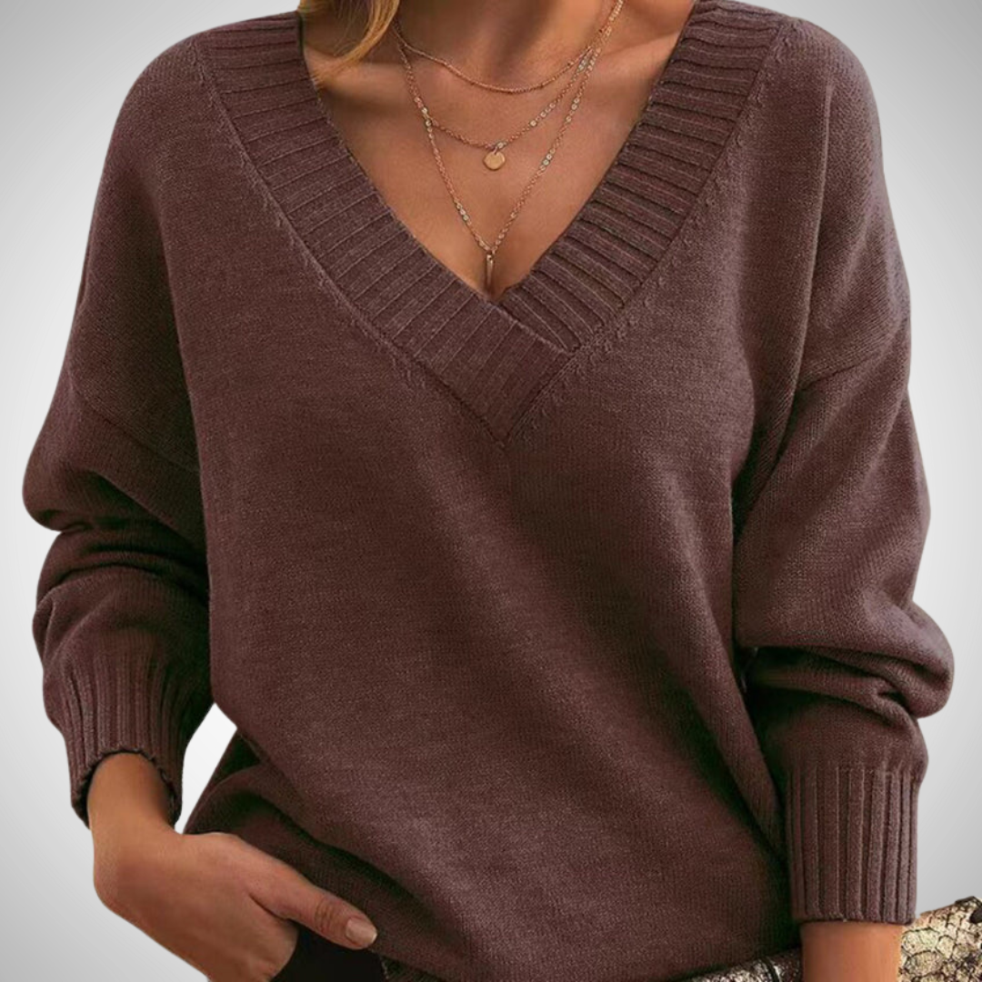 EB | Relaxed V-Ausschnitt Pullover